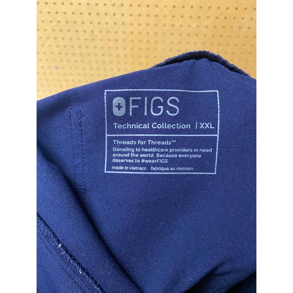 Figs Navy Blue Wide Leg Pants - Picture 9 of 9